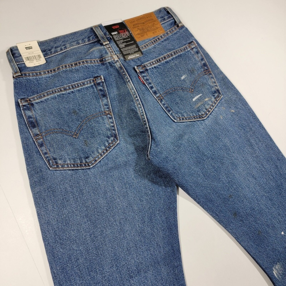 Levi's Lot 551z Men's Denim Blue Jeans AUTHENTIC STRAIGHT FIT Size 30x34‎ - Picture 13 of 16